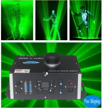 Free Shipping OEM 5000MW Green Color LaserMan With SD Card